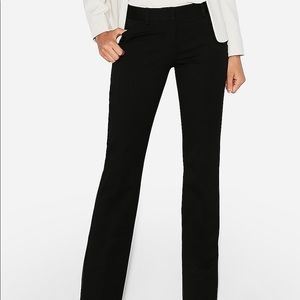 Express Low Rise Barely Boot Editor Pant in Black